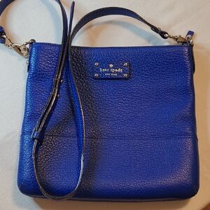 Kate Spade Grove Court Cora Vibrant Blue Crossbody Bag
